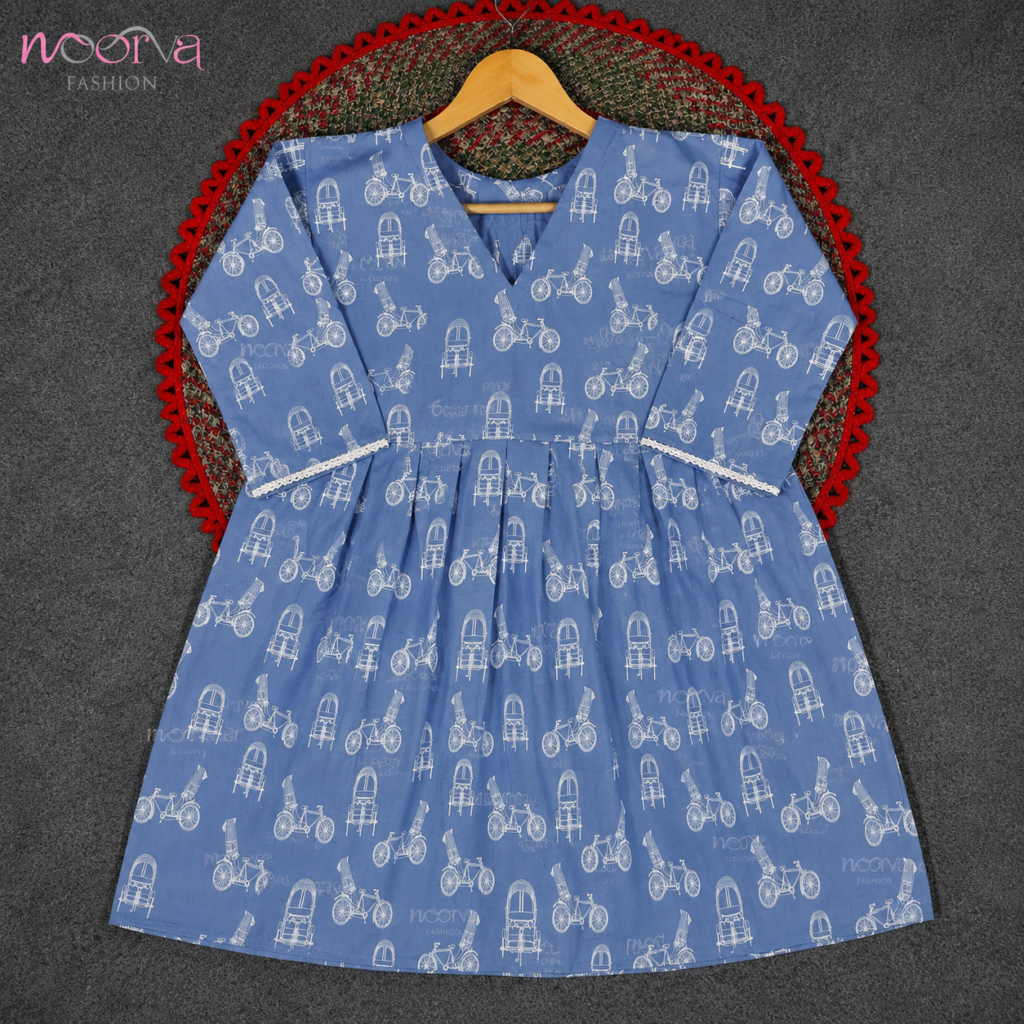 Readymade Riksha Print Gown Kurti